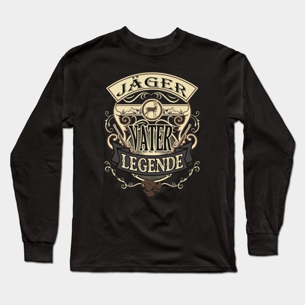 Jäger Vater Legende Long Sleeve T-Shirt by Foxxy Merch